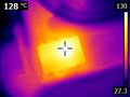 Macro thermal image of over-temperature U8 (TNY278PN)