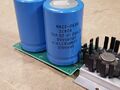 Left side capacitor is 17,000uF @ 20VDC