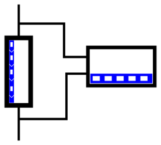 File:Radial and Axial Capacitor in parallel.svg